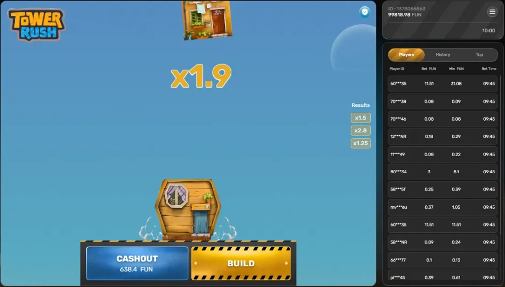 Multiplicateurs dans le jeu