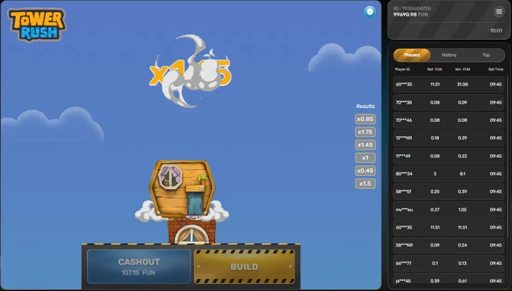 Gameplay Tower Rush
